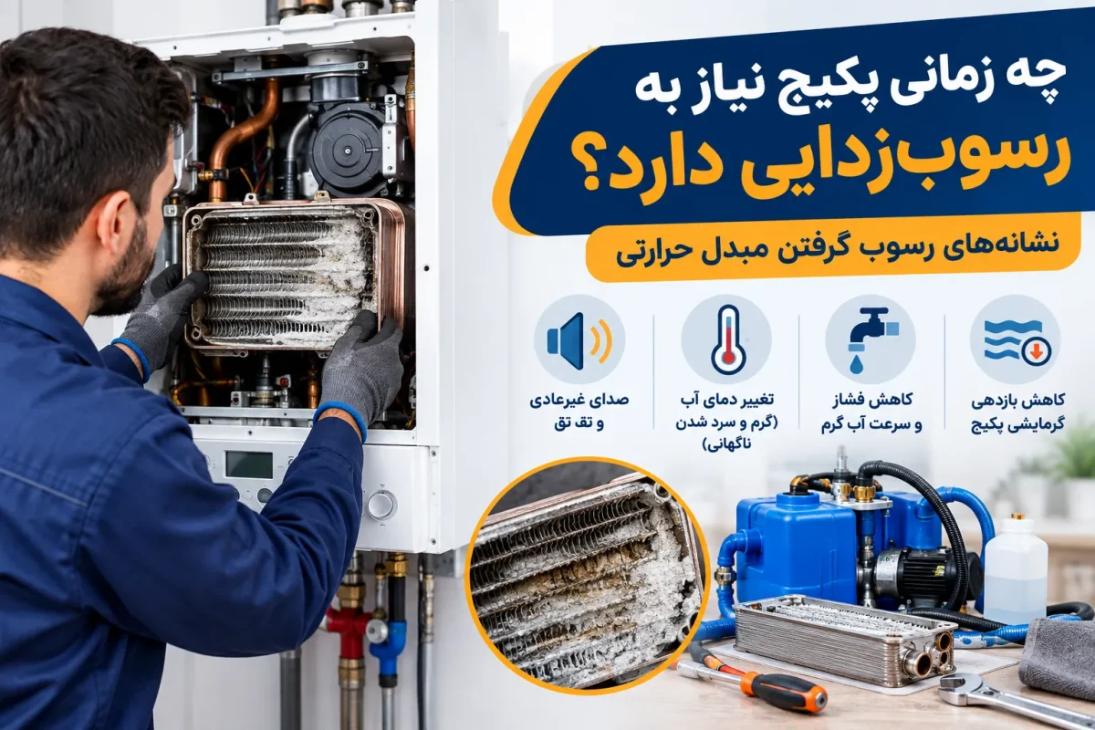 چه زمانی پکیج نیاز به رسوب زدایی دارد؟